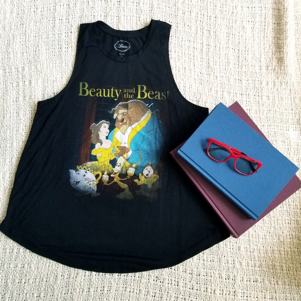 3/$30 Beauty and the beast tank top
